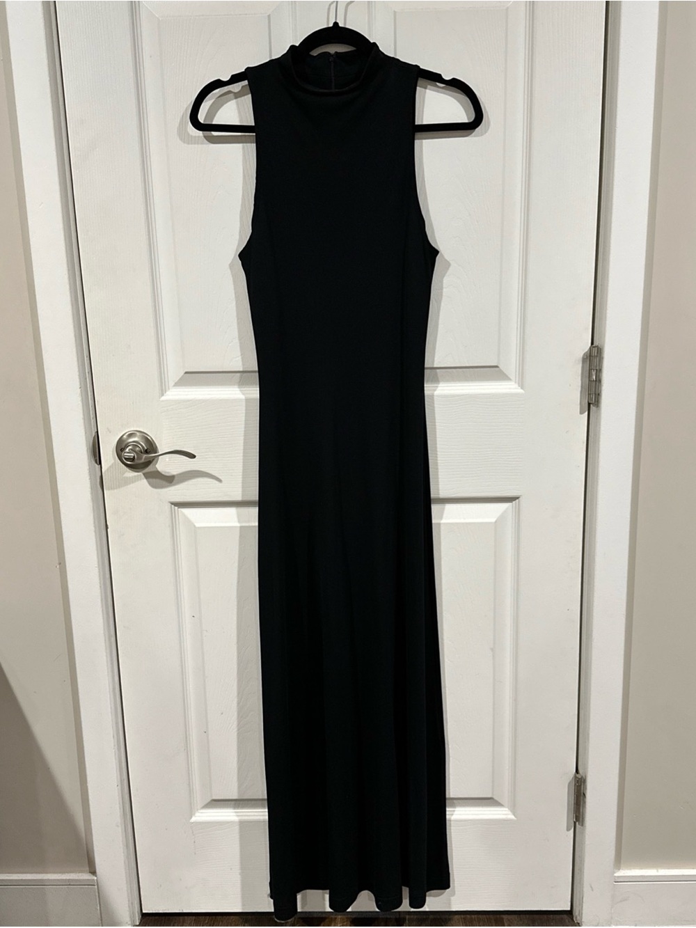Ralph Lauren Sleeveless Black Maxi Dress - Classic High Neck